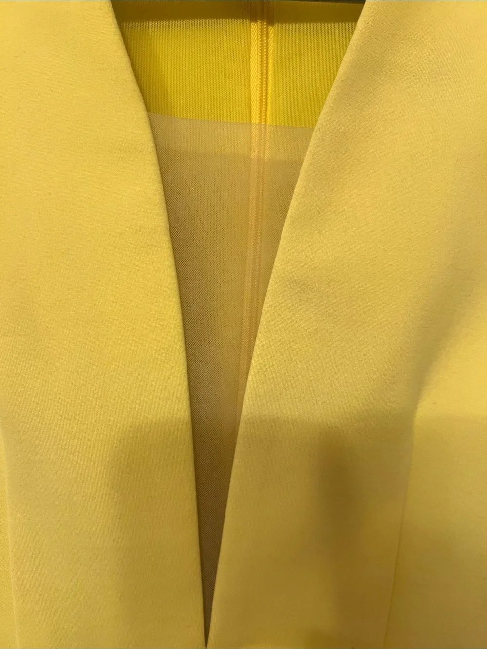 Elliatt Yellow Long Sleeve Mini Dress Size Small | Shoulder Pads & Wrap Skirt